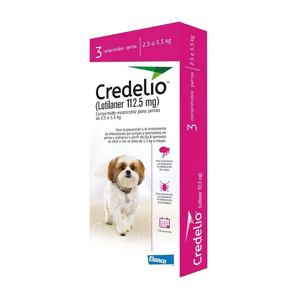 Credelio 112.5 Mg (2.5-5.5 Kg) Fucsia