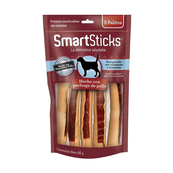 SMARTSTICKS PECHUGA DE POLLO X5 PALITOS