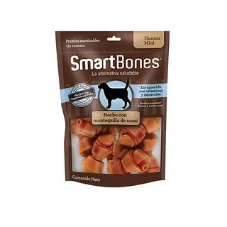 SMARTBONES HECHO CON MANTEQUILLA MANI X8 HUESOS