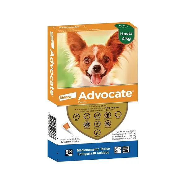 ADVOCATE PERRO 0,4 ML X 4 KL