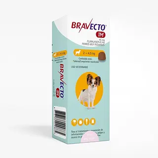 BRAVECTO DE 1 MES 2-4.5 KG                  