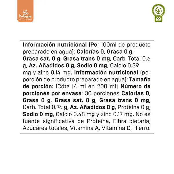 Bebida De Cúrcuma Con Extracto De Pimienta Y Naranja