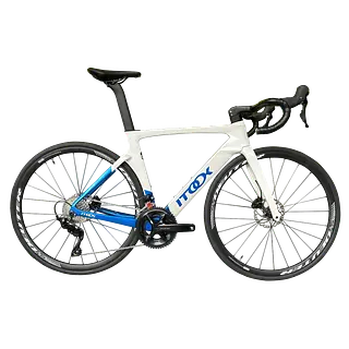 Bicicleta Ruta Compas Pro Blanco/Azul Disco S(490) 9.2kg
