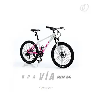 Icicleta Itook Bravia T-12000 Rin 24" Rosado+Blanco
