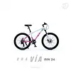 Icicleta Itook Bravia T-12000 Rin 24" Rosado+Blanco