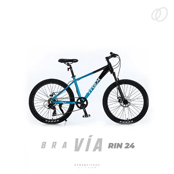 Bicicleta Itook Bravia T-12000 Rin 24" Azul+Negro