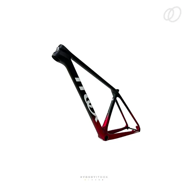 Marco Mtb Fly One Negro Mate/Rojo Escarchado Xs