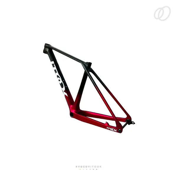 Marco Mtb Fly One Negro Mate/Rojo Escarchado Xs