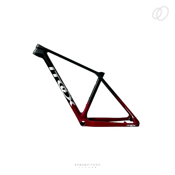 Marco Mtb Fly One Negro Mate/Rojo Escarchado Xs