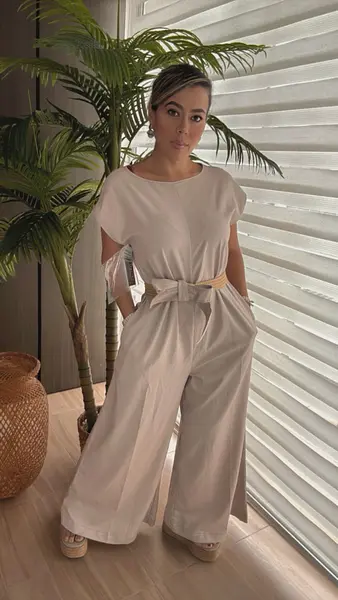 Enterizo Largo Con Mangas – Estilo Y Sofisticación En Una So