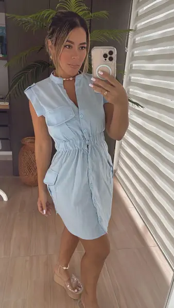 Vestido Corto Camisero – Estilo Casual Con Toque Sofisticado