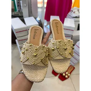 Sandalias Planas En Yute Frescas