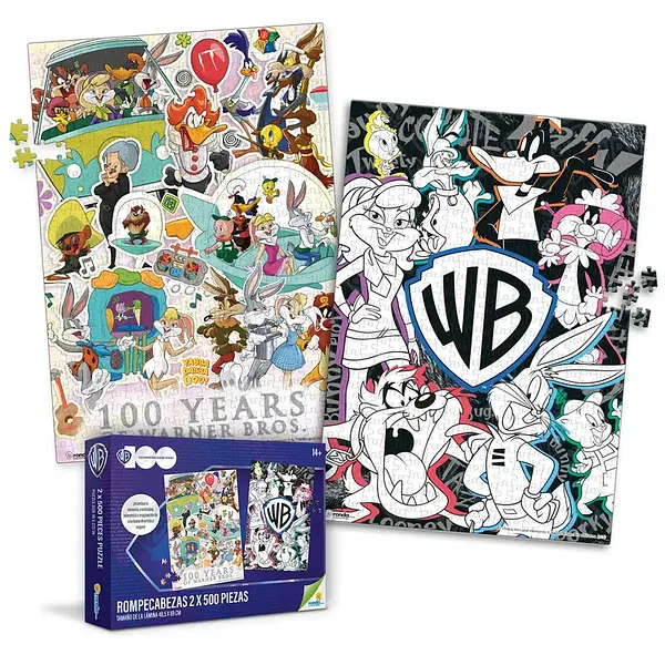 Rompecabezas 2x500 Piezas Warner 12470 Ronda