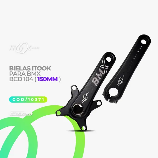 Bielas Itook Para Bmx Bcd 104 (150mm)