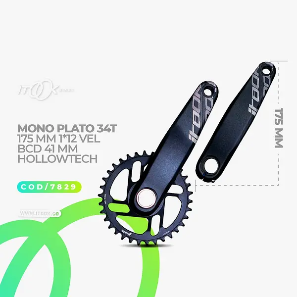 Monoplato Itook 34t 175mm 1*12 Vel Bcd 41mm Hollowtech
