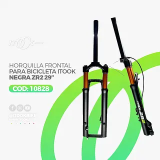 Horquilla Frontal Para Bicileta Itook Negra Zr2 29