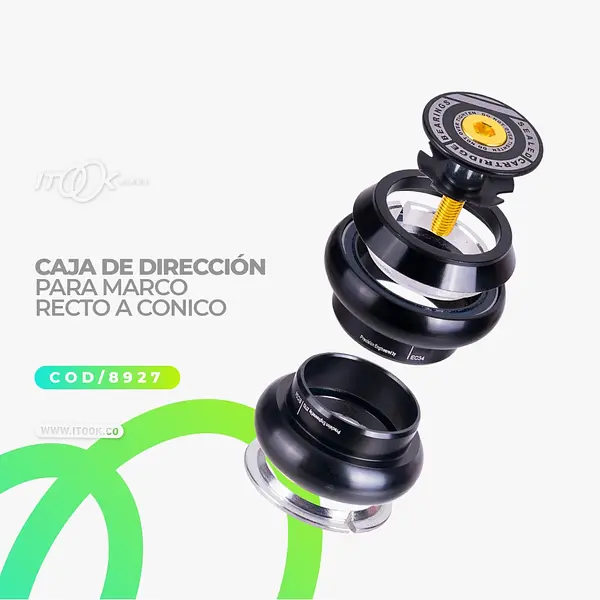 Caja De Dirección Para Marco Recto A Conico