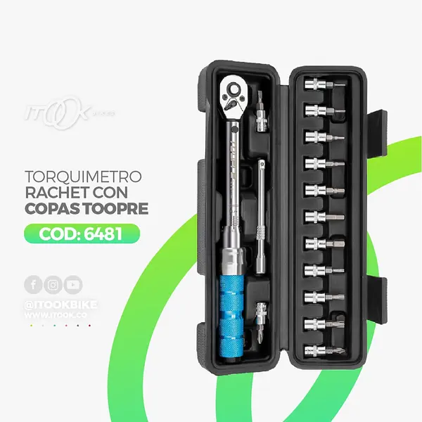 Torquimetro Rachet Con Copas Toopre