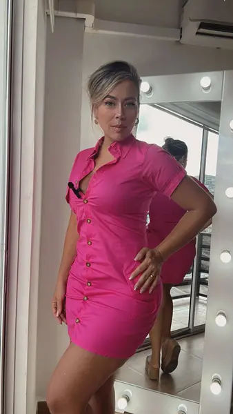 Vestido Cargo Fucsia Moderno