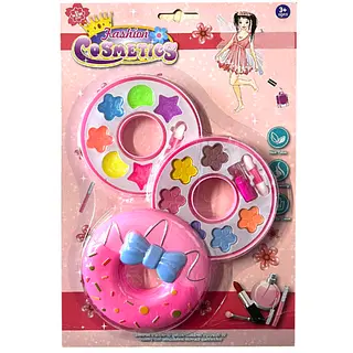 Set De Maquillaje En Forma De Dona De 3 Pisos