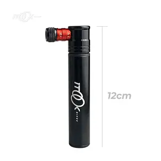 Mini Bomba Itook Negro - Rojo / 90 Psi Cnc Aluminio