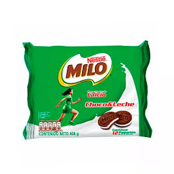 Galleta Milo Tipo Sandwich Chocolate y Leche