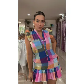 Vestido Cuadros– Estilo Moderno Y Frescura Atemporal