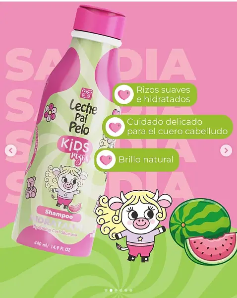 Shampoo Rizos Kids Leche Pal Pelo