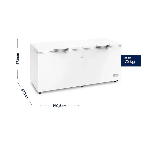 Congelador Electrolux 708l Horizontal Con Turbo Freezer