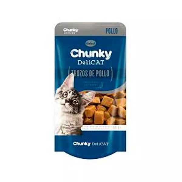 Trozos De Pollo Para Gato Chunky Delicat 80 Gr