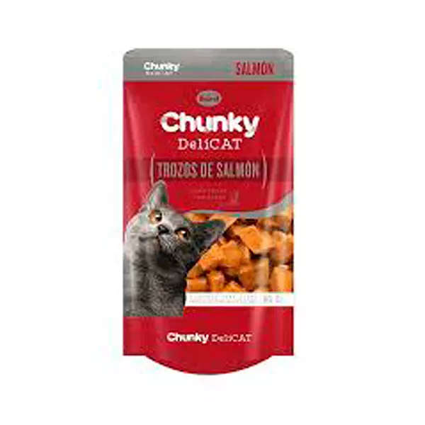 Trozos De Salmón Para Gato Chunky Delicat 80 Gr