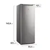 Congelador Vertical Electrolux 168l Gris (Efuy16p3hvg)