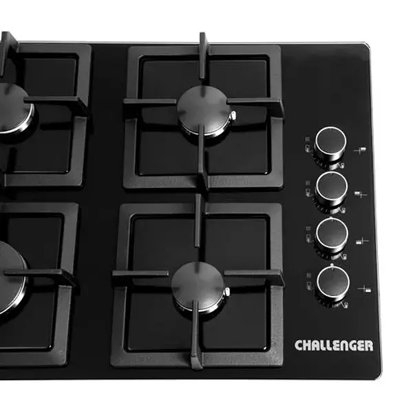 Combo Estufa Vidrio Sq6759+Campana60c Neg Challenger Cx4200