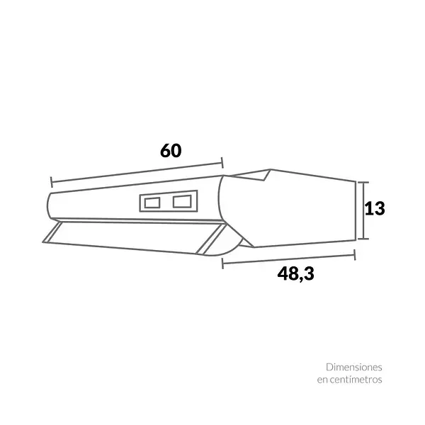 Combo Estufa Vidrio Sq6759+Campana60c Neg Challenger Cx4200