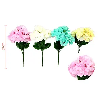 Ramo De Flores Hortensias Artificiales