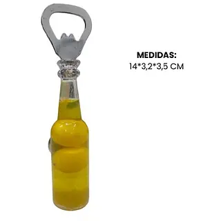 Destapador De Cerveza Amarilla