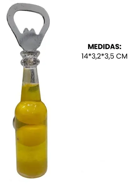 Destapador De Cerveza Amarilla