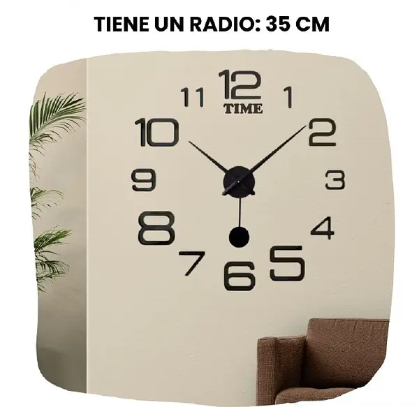 Reloj Adhesivo Para Pared