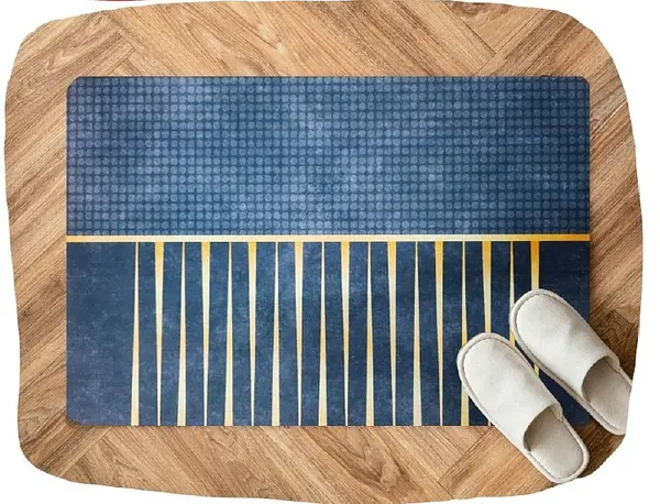 Tapete Azul Decorativo Para Entradas 40x60cm