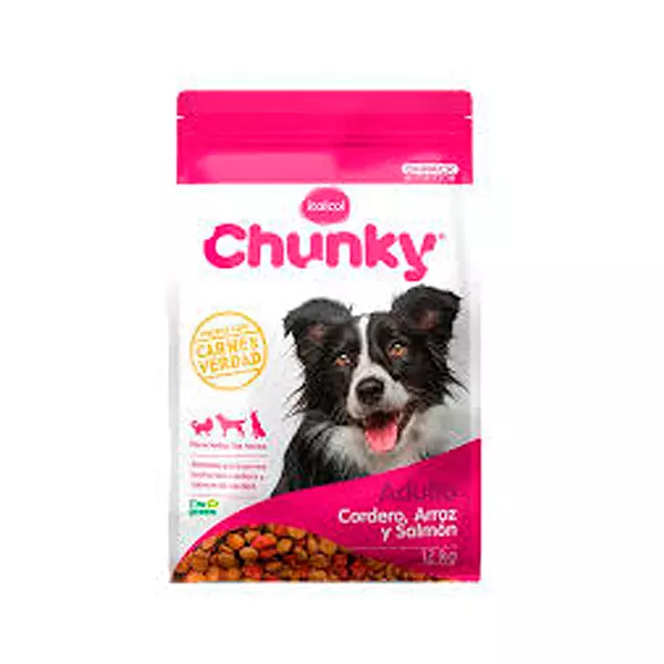 Chunky Adulto Sabor Cordero Arroz Y Sal 12 Kg