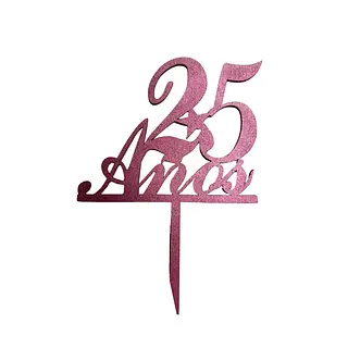 Topper Decorativo De 25 Años
