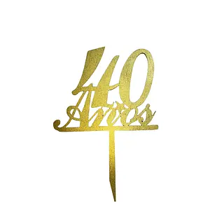 Topper Decorativo De 40 Años