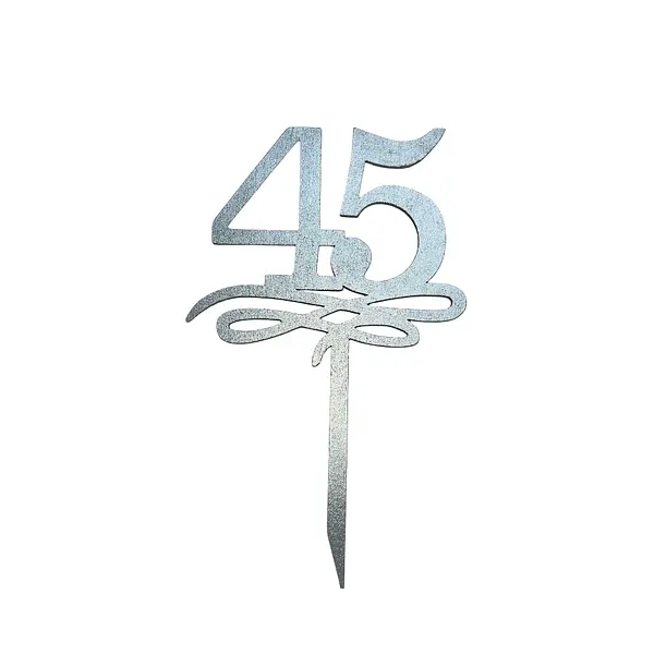 Topper Decorativo 45 Años