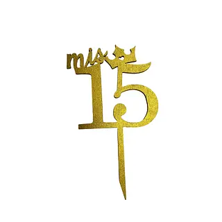 Topper Decorativo De Mis 15 Años