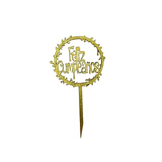 Topper Decorativo Feliz Cumpleaños Pequeño