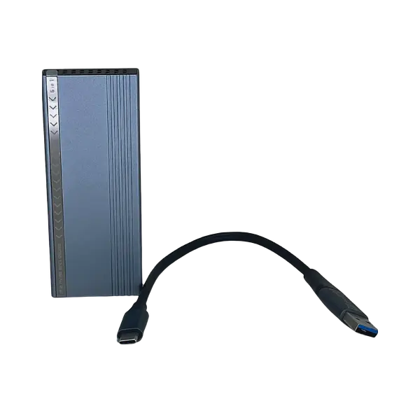 Porta Disco Duro 6 En 1 M2 Alenación Aluminio 4tb Lexa