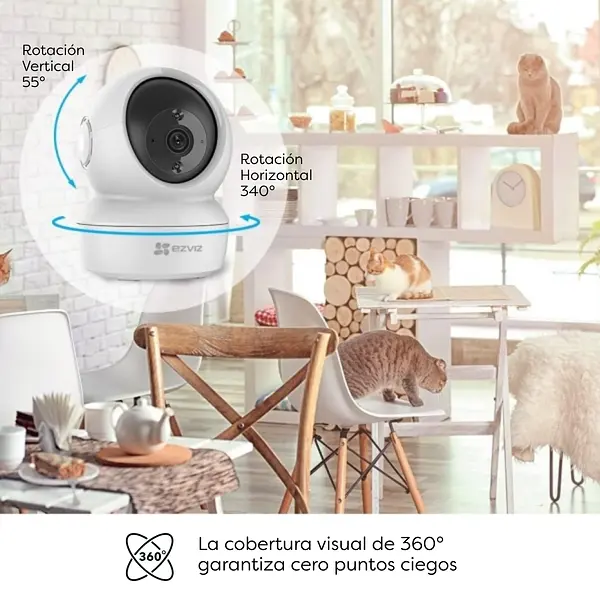 Camara De Seguridad Interior 5mp H6c Ezviz