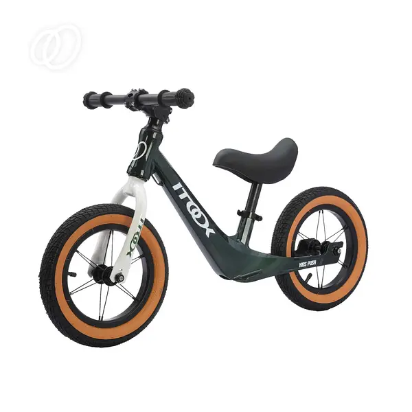 Bicicleta Kid Push Itook Magnesio & Aluminio Verde Olivia 12