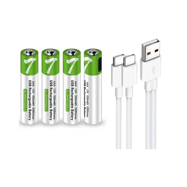 Pilas Recargables Type C 4aaa