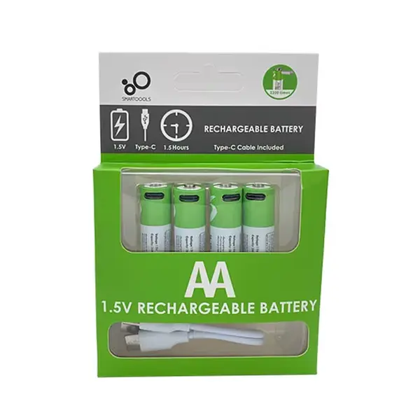 Pilas Recargables Type C 4aa